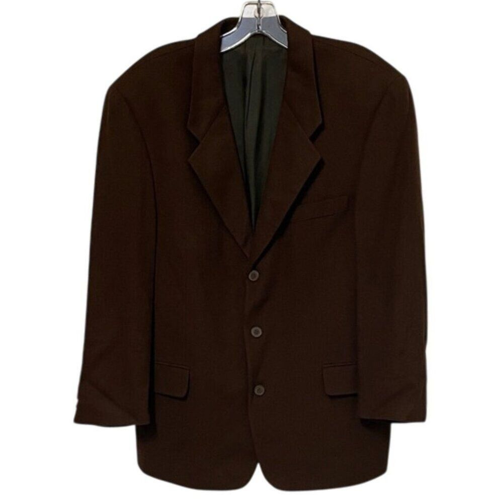 Lee Appleby Brown Wool and Cashmere Blazer Mens L 44S?